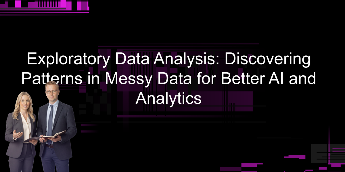 The fun part: discovering patterns in messy data.