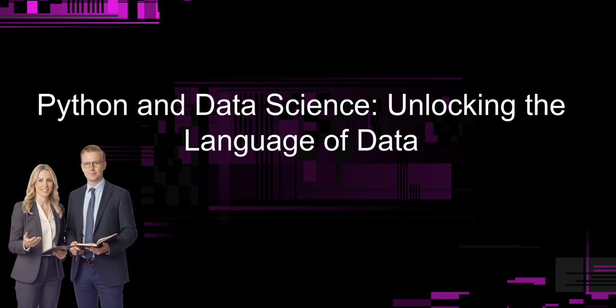The language of data science.