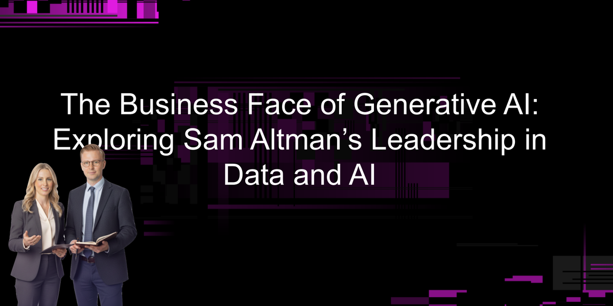 The business face of generative AI.