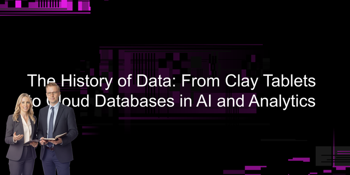 From clay tablets to cloud databases — data has always been with us.